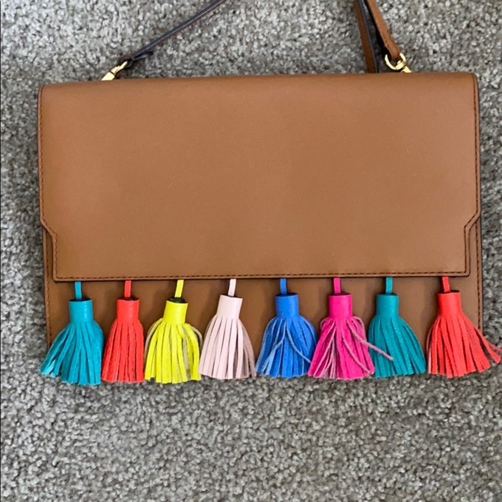 Rebecca Minkoff tassel clutch / cross body